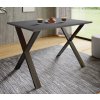 Jedálenský stôl Xona 110x50 X-legs, antracit