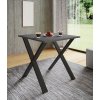 Jedálenský stôl Xona 80x80 X-legs, antracit
