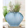 Sklenená váza Light Blue "Muschel"