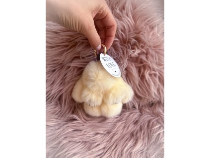 Plyšový heboučký králíček POMPOM Vanilla