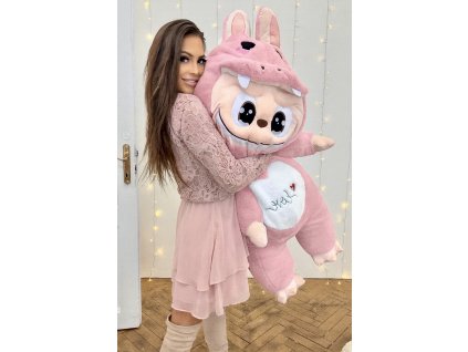 XXL plyšový Labubu 130 cm pink