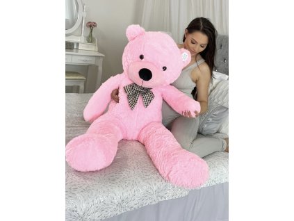velky plysovy medved ruzovy 130cm kawaii