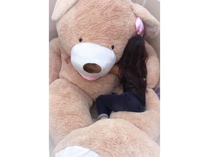 velky plysovy medved cutemax bezovy 350cm 1