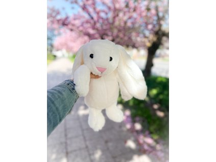 Plyšový KRÁLÍČEK MUCHLÁČEK CAPPUCCINO 50cm