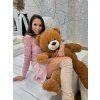 Velký plyšový medvěd TEDDY HNĚDÝ 80 cm