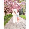 Velký plyšový medvěd VALENTÝN BÍLÝ 140 cm