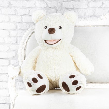 Bílý plyšový medvěd USA 100 cm