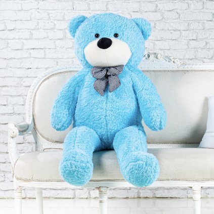 Modrý plyšový medvěd 160 cm