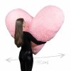 Růžové plyšové srdce 150 cm