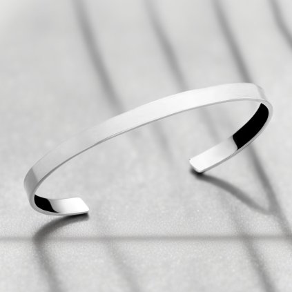 115 naramek harmony siroky stribrny