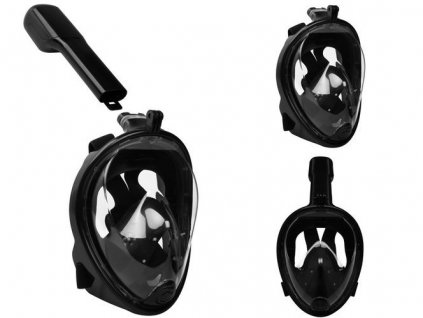 Celoobličejová šnorchlovací maska L/XL černá