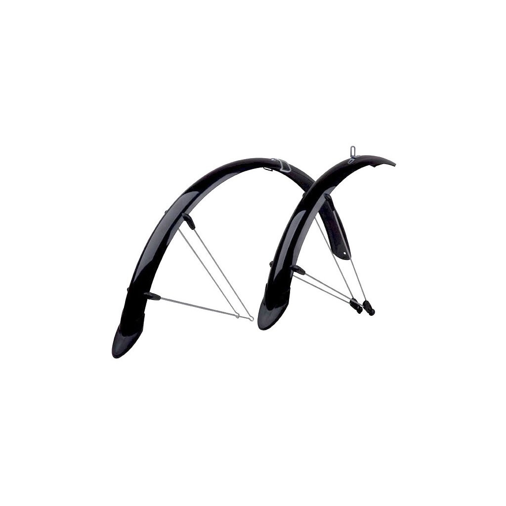 Sada blatníků PRO-T MTB 29" plast se zástěrkou černá uchycení Grip-Type
