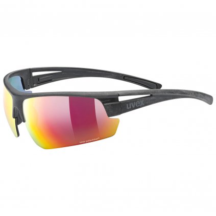 Sluneční brýle Uvex Sportstyle Ocean polavision - black mat/mirror red