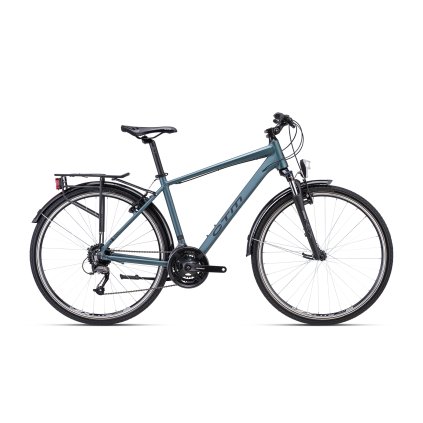 CTM STARK 1.0 trek matná sivomodrá 2023 (Velikost rámu L (19"))