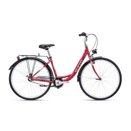 CTM RITA  1.0 mat. tmavočervená perleť / strieb. 2025 (Velikost rámu 17" (430))