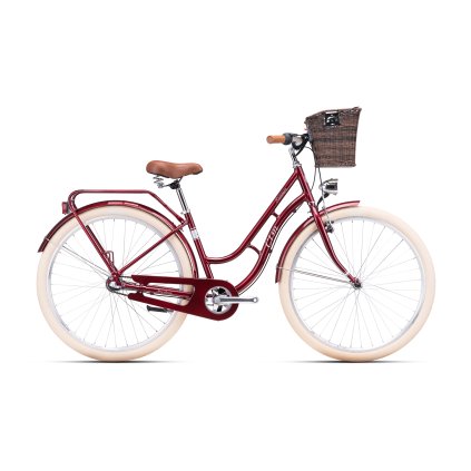 CTM SUMMER 28" bordová perleť / strieborná 2025 (Velikost rámu 17" (430))