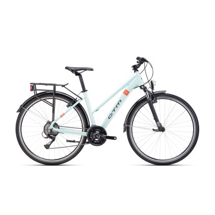CTM BORA 1.0 trek matná svetlotyrkysová perleť / sivá 2025 (Velikost rámu M (16"))