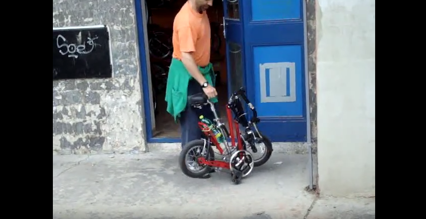 Skládací kolo Gekko – zajímavé ale těžké zákazníkovo kolo plné vůlí ve svých četných kloubech