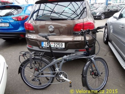 Skládací kolo Tern Eclipse ve VW Tiguan 2012