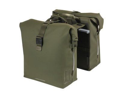 rolovaci dvojita taska basil soho nordlicht mik mech zelena 41l