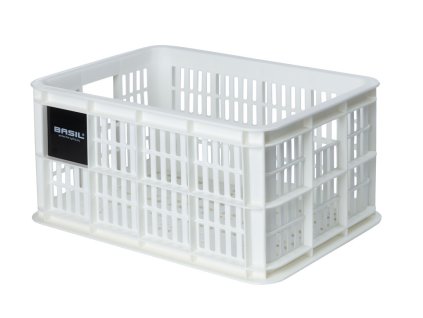 44749 prepravka na kolo basil crate s 28x39x20cm bila 17 5l