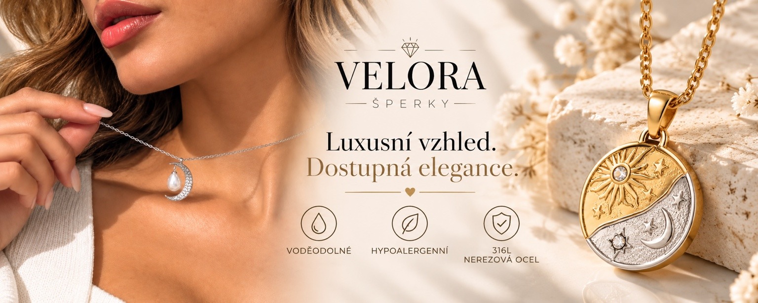Voděodolné dámské šperky Velora z nerezové oceli