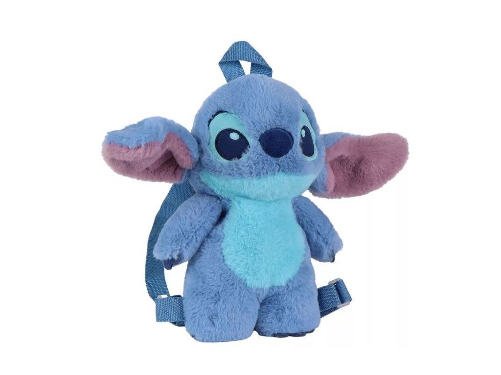 3D dětský batoh plyšový LILO A STITCH modrý