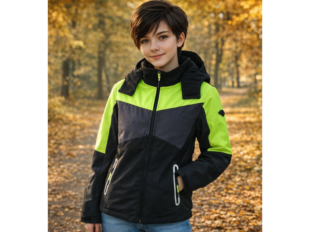Chlapecká a dívčí SOFTSHELL BUNDA s kompasem
