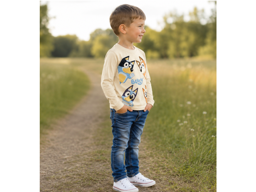 Chlapecké tričko BLUEY dlouhý rukáv