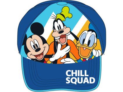 Chlapecká kšiltovka MICKEY PLUTO A DONALD modrá