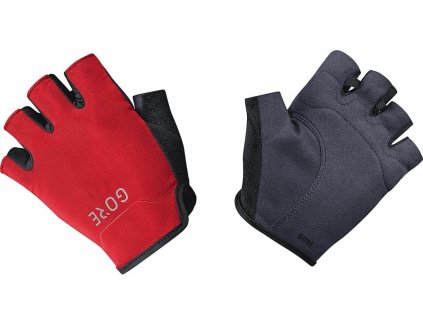 Rukavice GORE C3 Short Finger Gloves Black/Red