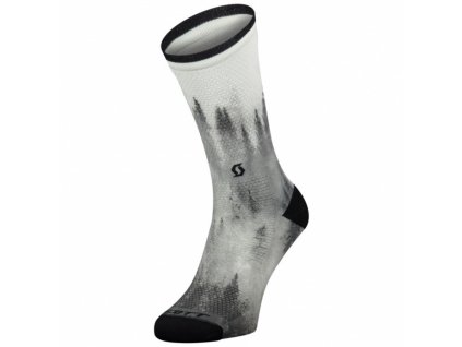 Ponožky Scott Trail Tree Crew Black/White