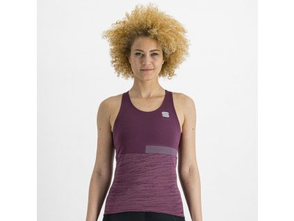 Dres bez rukávů Sportful Giara w top Prune