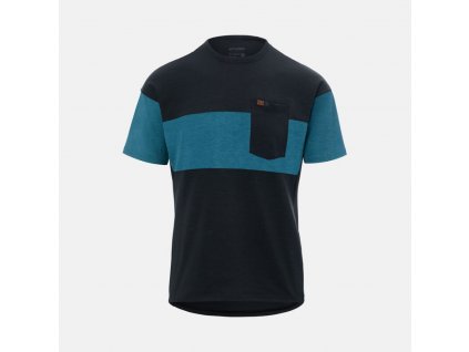 Dres Giro Ride Jersey Black/Harbor Blue