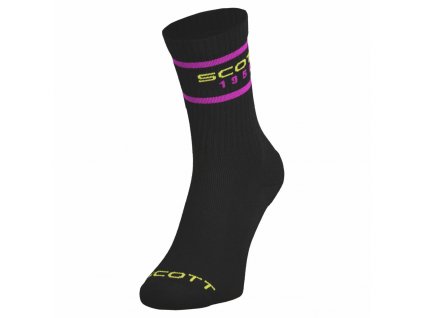 Ponožky Scott Retro Casual Crew Sock Black