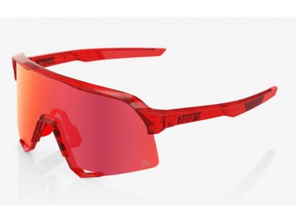 Brýle 100% S3 LE PEter Sagan Gloss Translucent Red/Hiper Red Mirror Lens