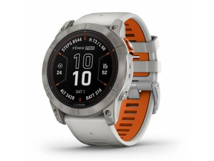 Garmin Fenix 7X PRO Sapphire Solar Titan/Fog Gray/Ember Orange