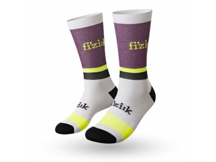 Ponožky Fizik Team Edition Lilac/White