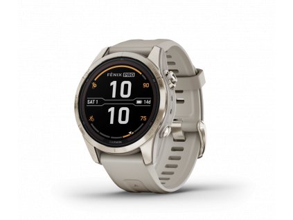 Garmin Fenix 7S PRO Sapphire Solar Soft Gold / Light Sand Band