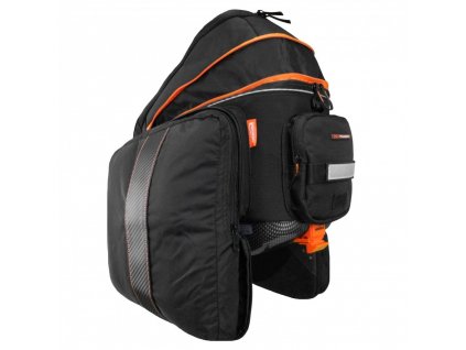 Brašna na nosič Ibera BA14 Commuter Bag Expandable Black/Orange