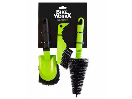 Kartáče BikeWorkX Brush Set Black