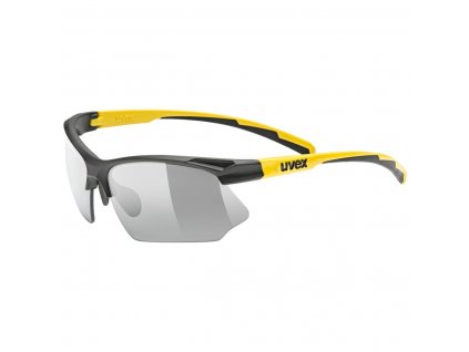 Uvex brýle Sportstyle 802 VARIO Black Matt Sunbeee/Smoke