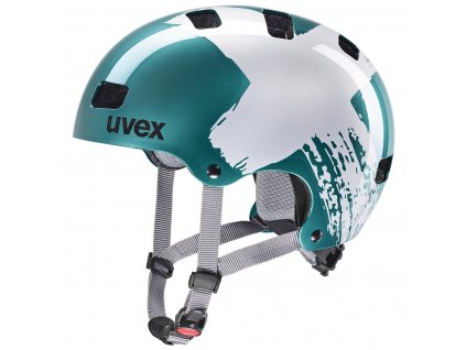 Uvex dětská helma Kid 3 Teal/Silver