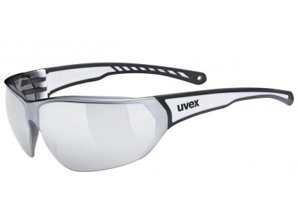 Uvex brýle Sportstyle 204 Black/White/Mirror Silver