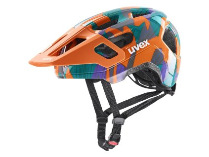 Uvex helma React Jr. Papaya Camo