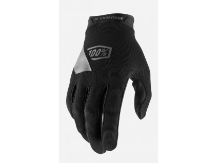 100% rukavice Ridecamp Gloves Black/Charcoal