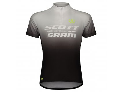 Scott dětský dres Jr SCOTT-SRAM Pro Black/White