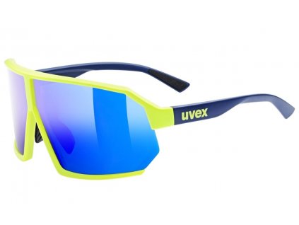 Uvex brýle Sportstyle 237 Yellow Blue Matt/Mirror Blue