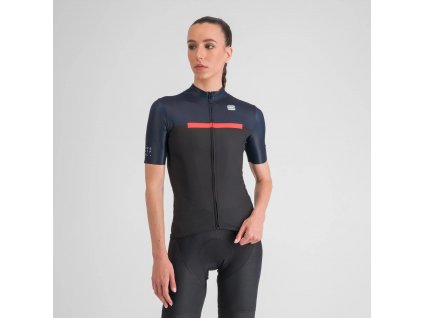 Sportful dres Pista W Jersey Black/Galaxy Blue