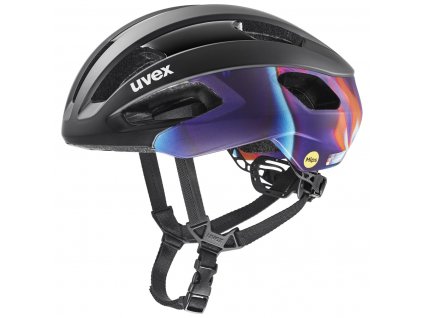 Uvex helma Rise PRO MIPS Black/Galaxy Matt